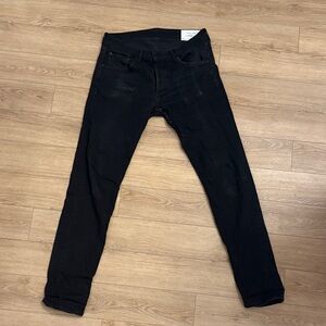 rag & bone Men's Black Skinny Jeans